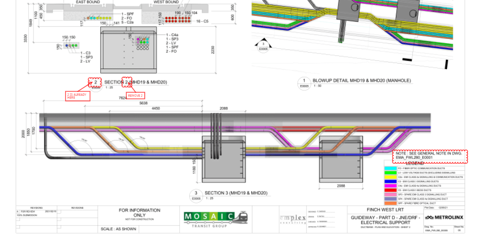 Ductbank Plan and Elevation