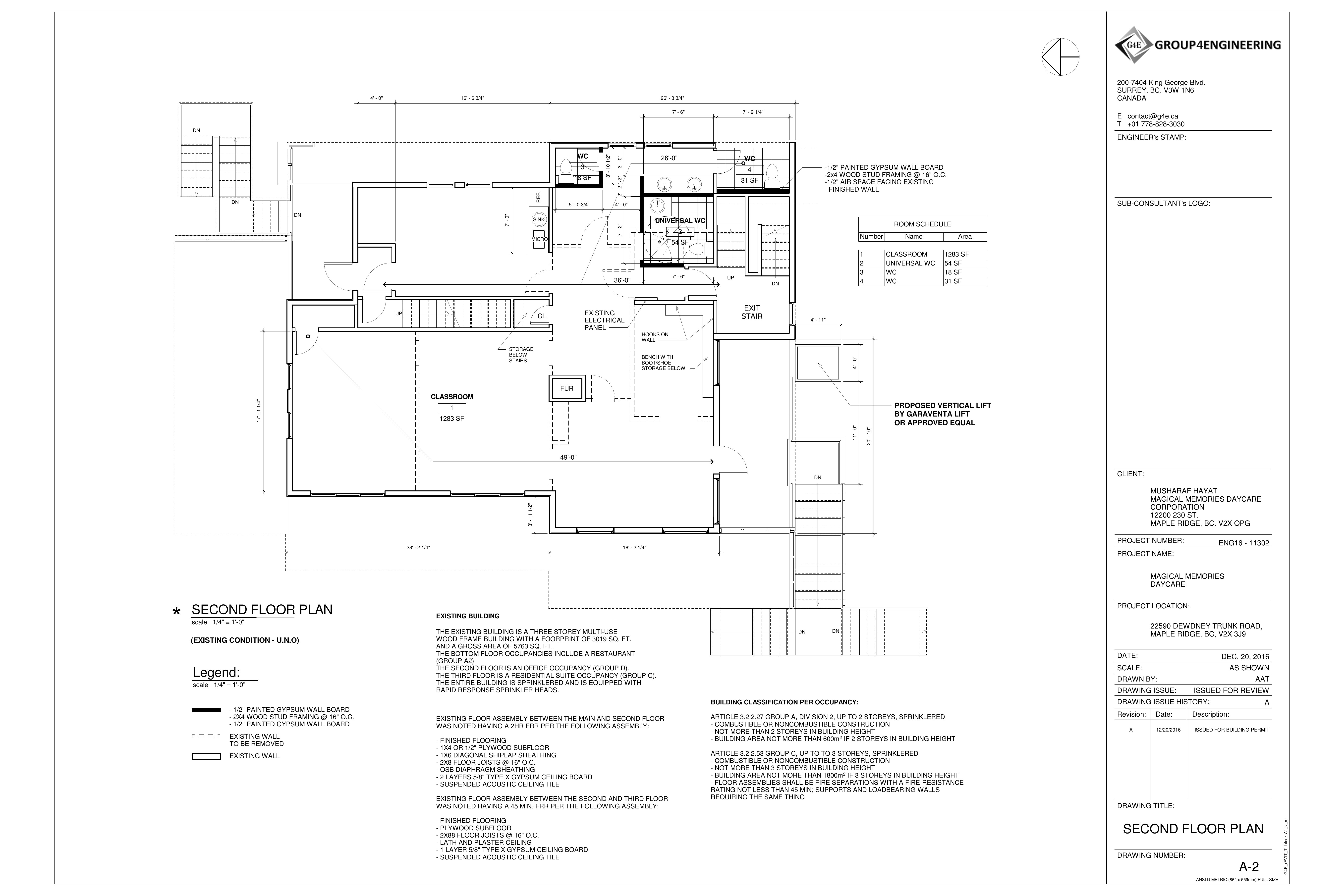 Daycare Second Floor Plan