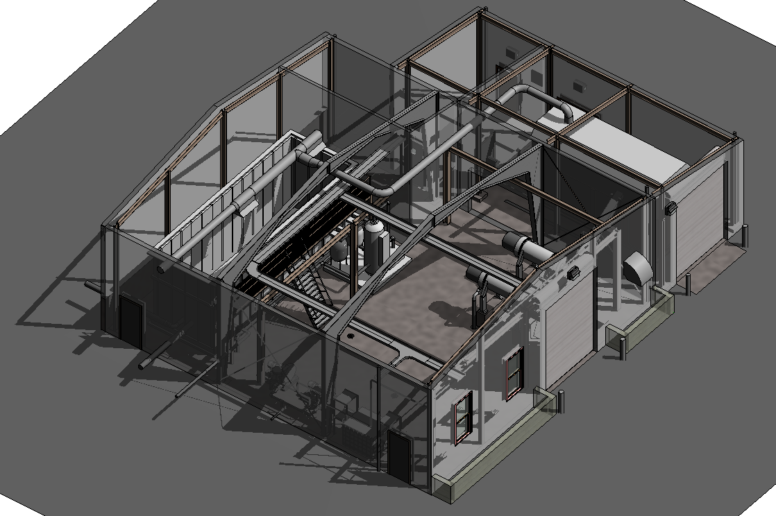 Wastewater Plant Interior MEP