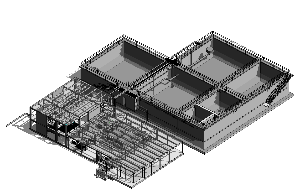 Wastewater Treatment Plant 3D